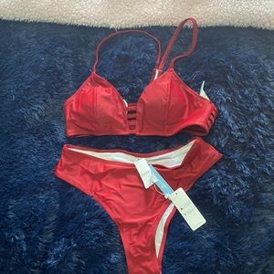 Cupshe bikini red